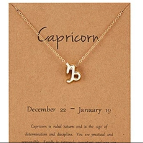Capricorn Gold plated Necklace - Picture 2 of 3